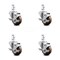 Service Caster 3.5 Inch High Temp Glass Filled Nylon 7/8 Inch Square Stem Caster Set with Brake SCC-SQ20S3514-GFNSHT-TLB-78-4 - alternate 1